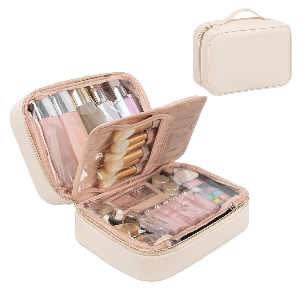 Makeup Bag, Make Up Travel Bag Large Capacity Waterproof Cosmetic Organizer🐤